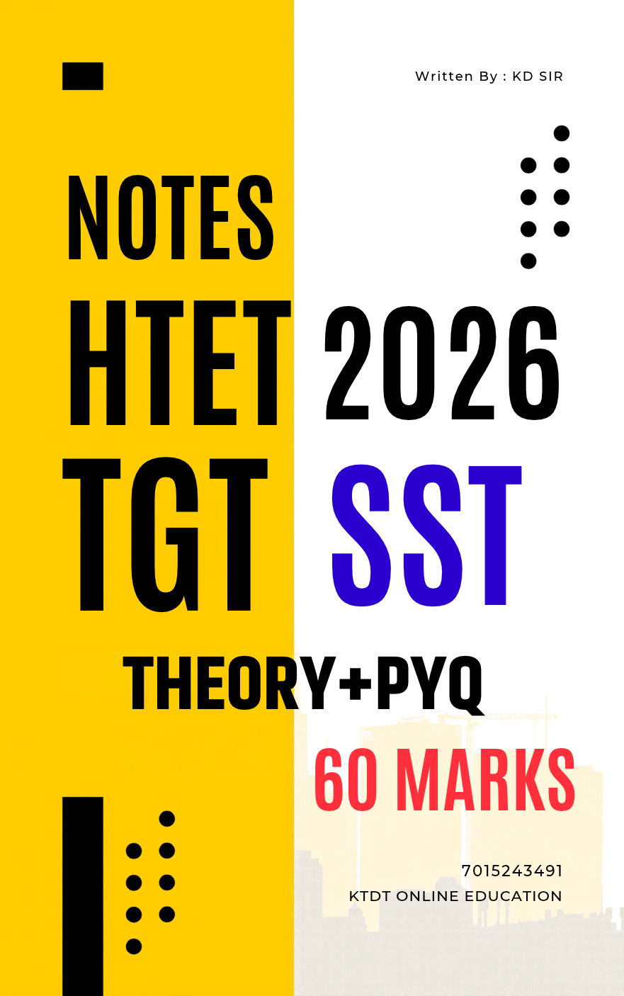 HTET EXAM TGT SST THEORY BOOK 60 marks